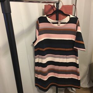 Striped shift dress